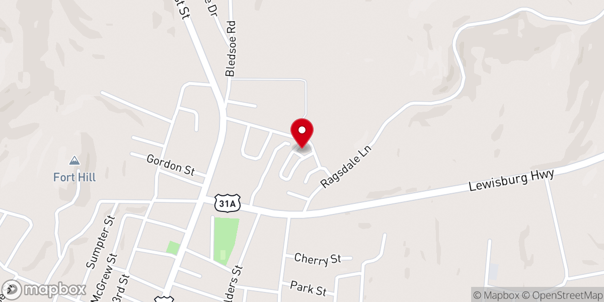 Map showing location of Taylor Street Church of Christ