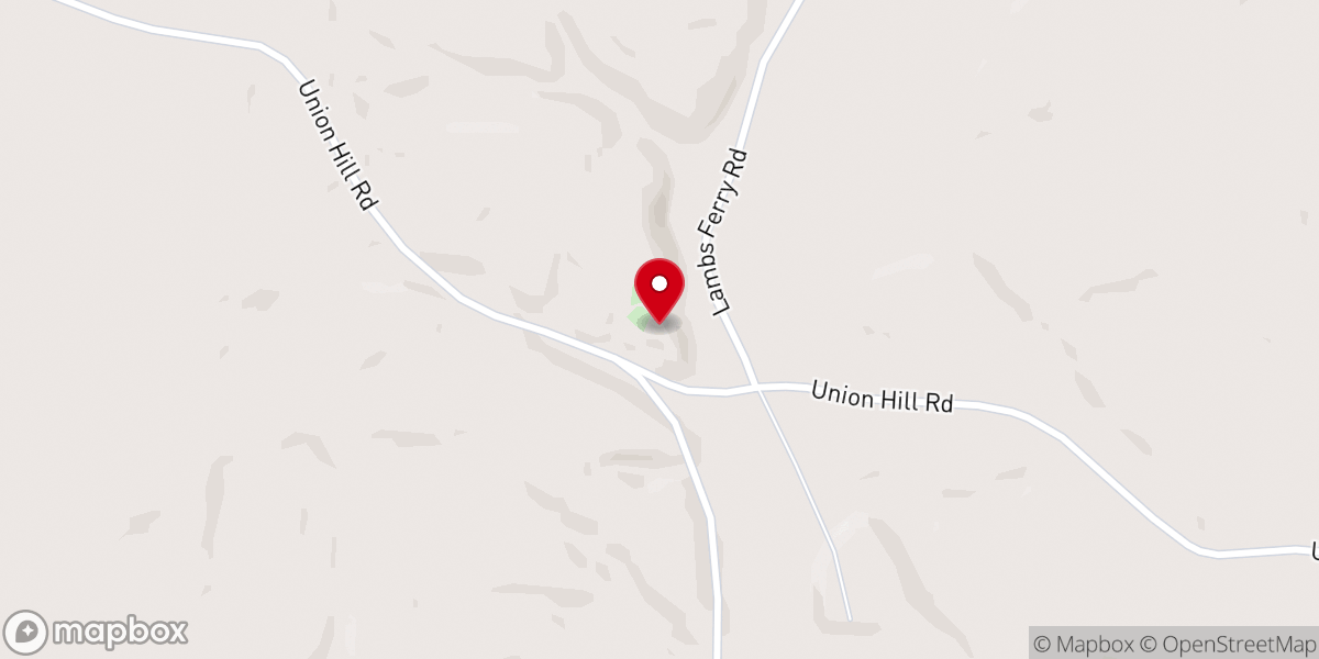 Map showing location of Bluewater Church