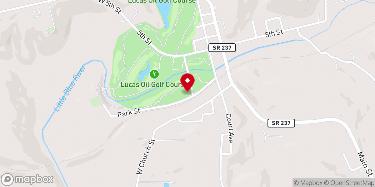 Map showing location of William Hayden English Statue
