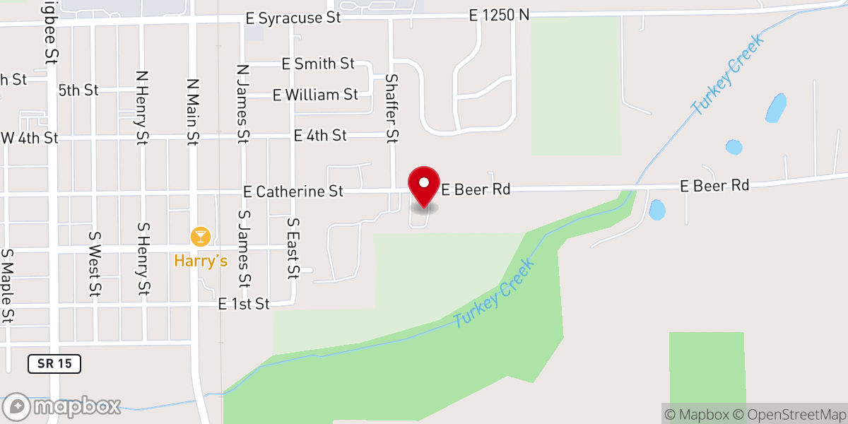 Map showing location of Milford Chapel