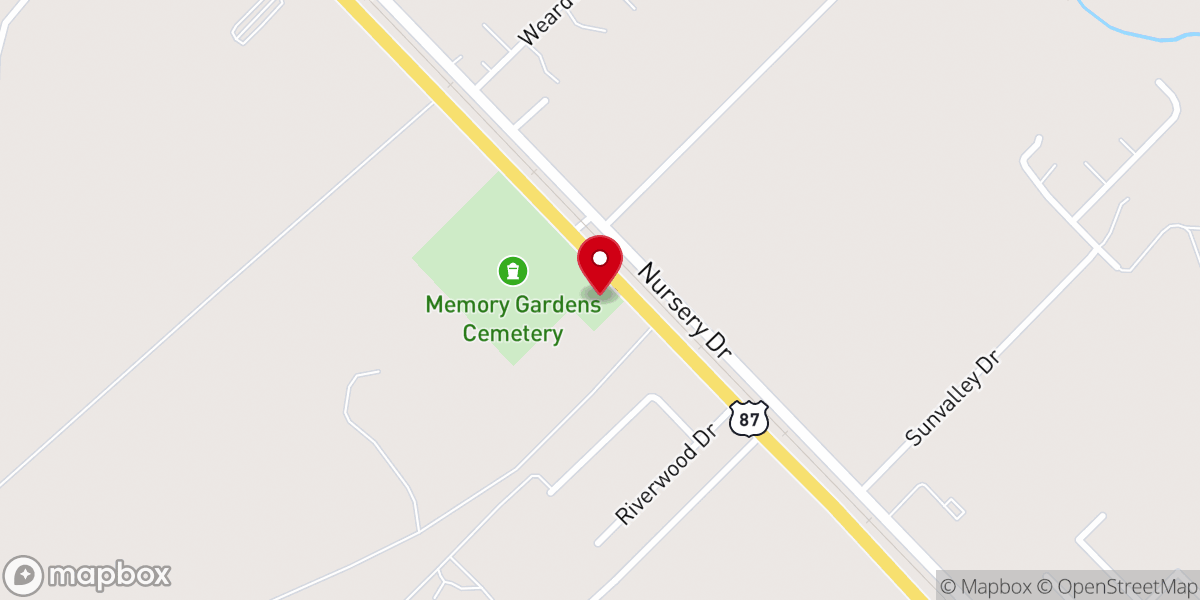 Map showing location of Grace Memorial Chapel