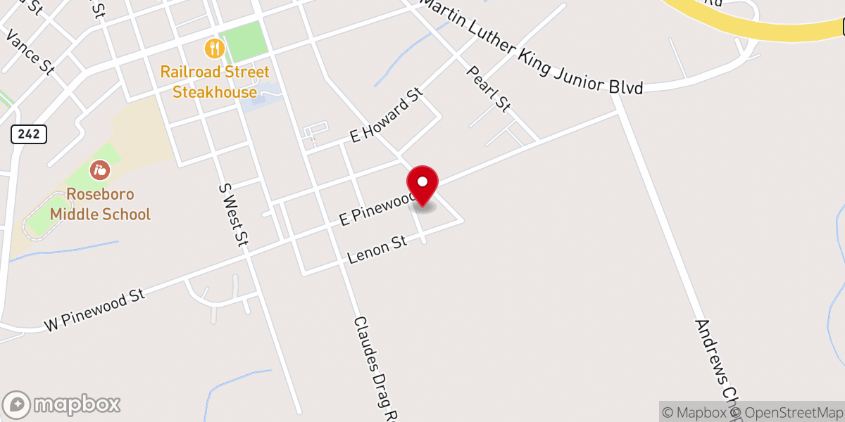 Map showing location of Highway 24 East Church of God