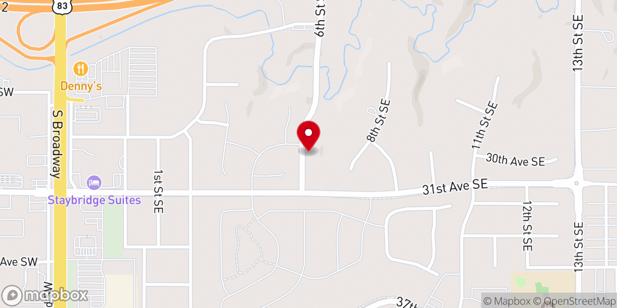 Map showing location of New Testament Baptist Church