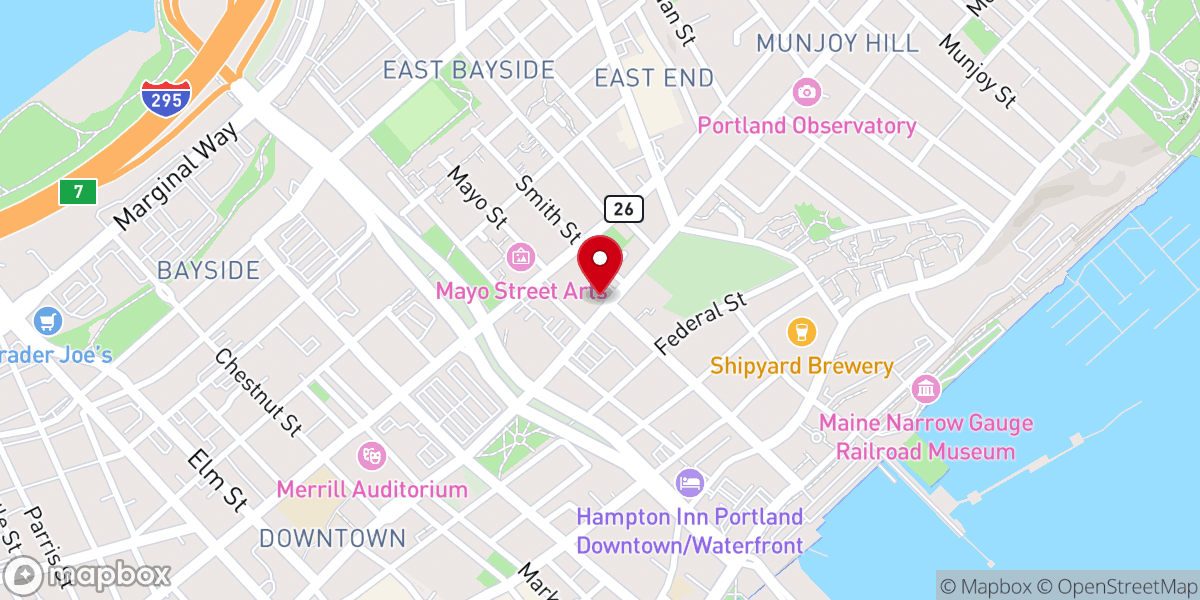 Map showing location of Congregation Etz Chaim