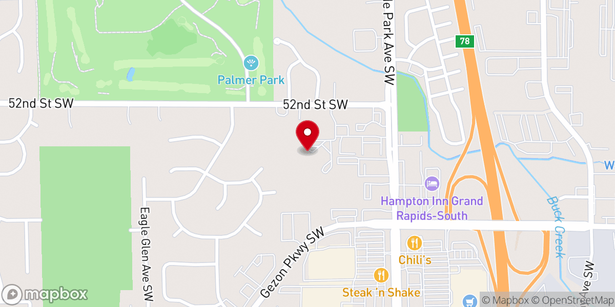 Map showing location of Harvest Orthodox Presbyterian Church