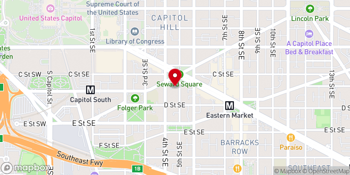 Map showing location of Capitol Hill United Methodist Church