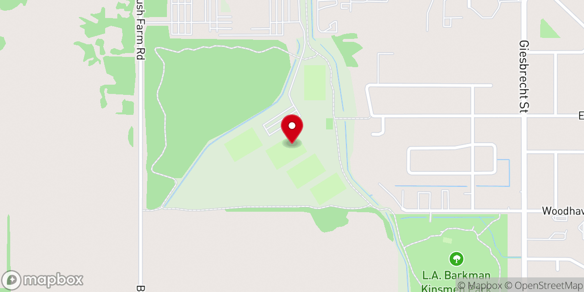 Map showing location of Soccer Park