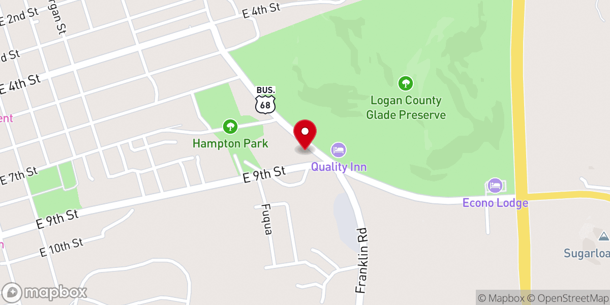 Map showing location of Colonial Inn