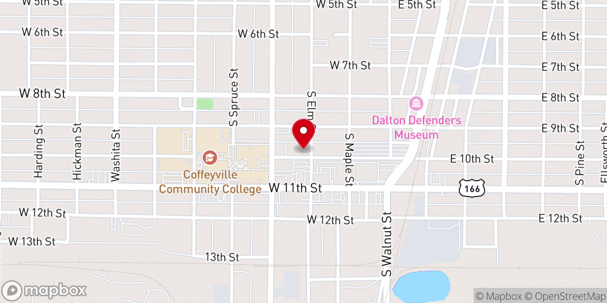 Map showing location of First United Methodist Church