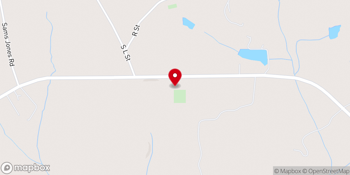 Map showing location of Pine Mountain Valley First Baptist Church