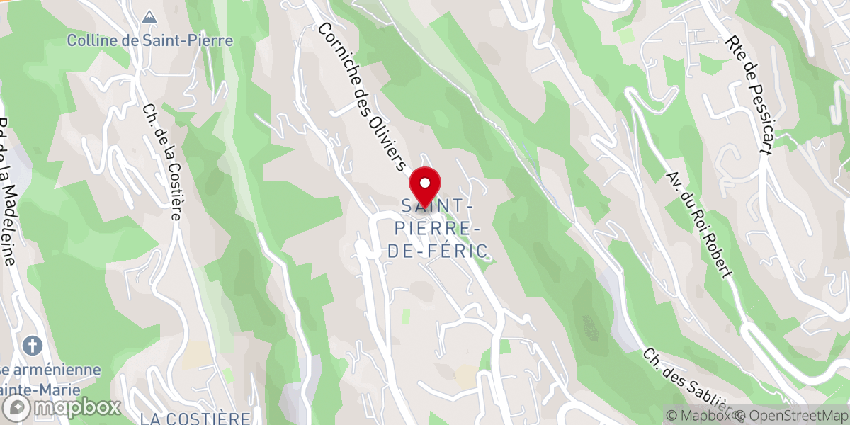 Map showing location of Chapelle de Saint Pierre de Féric