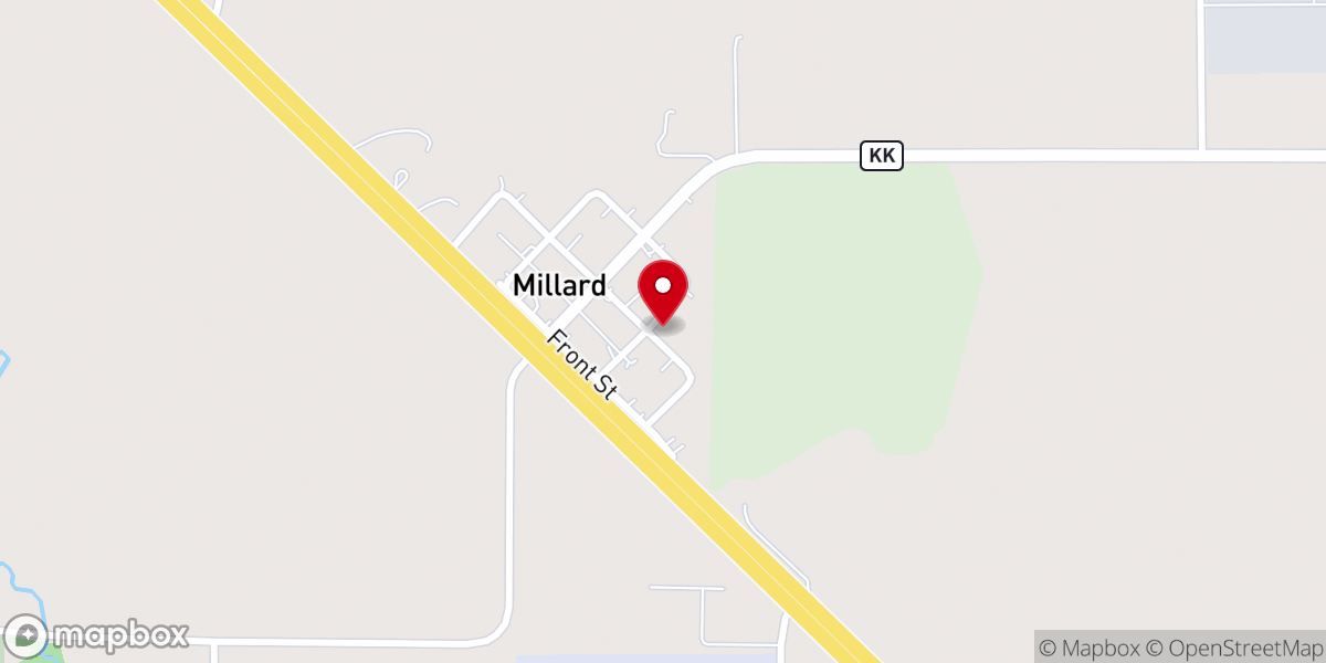 Map showing location of New Hope Methodist Church