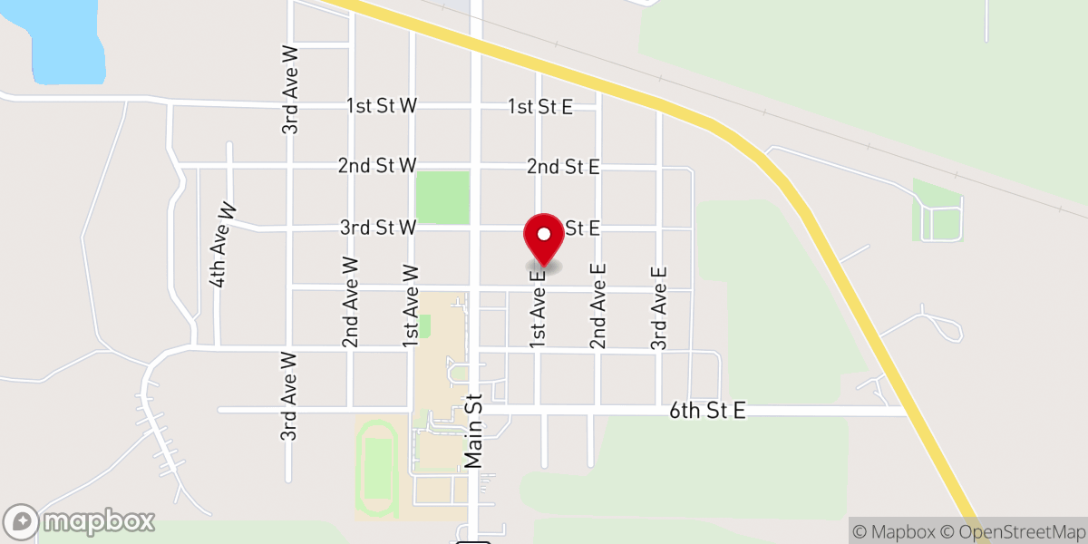 Map showing location of Church of St Bernard