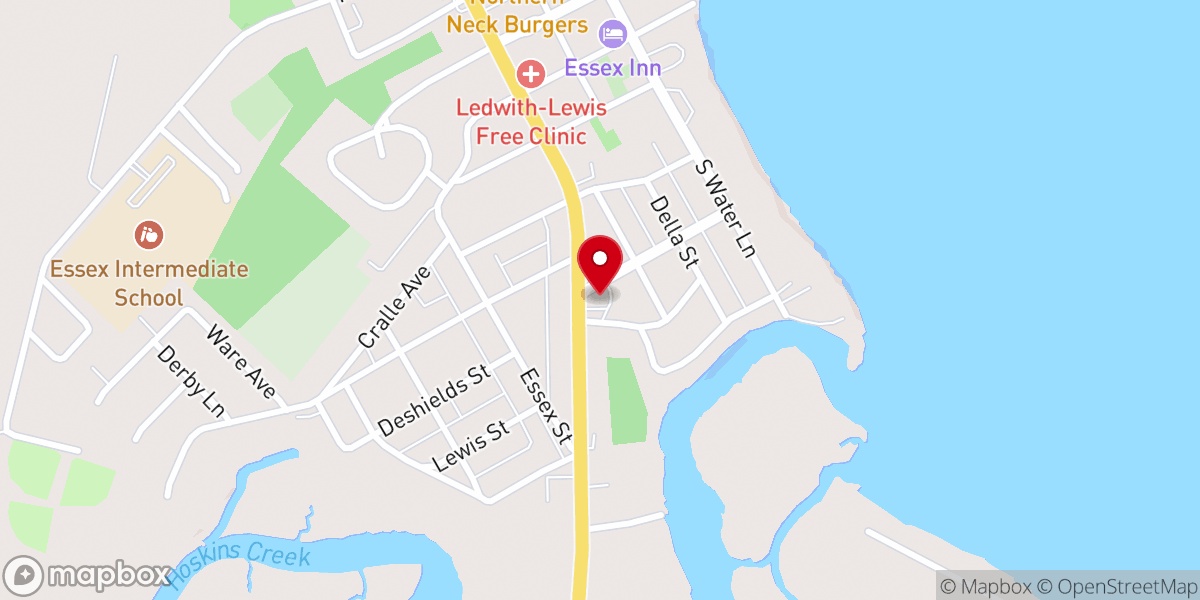 Map showing location of Enterprise Rent-A-Car