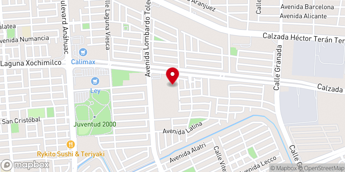 Map showing location of Rectoría Santa Madre Teresa de Calcuta