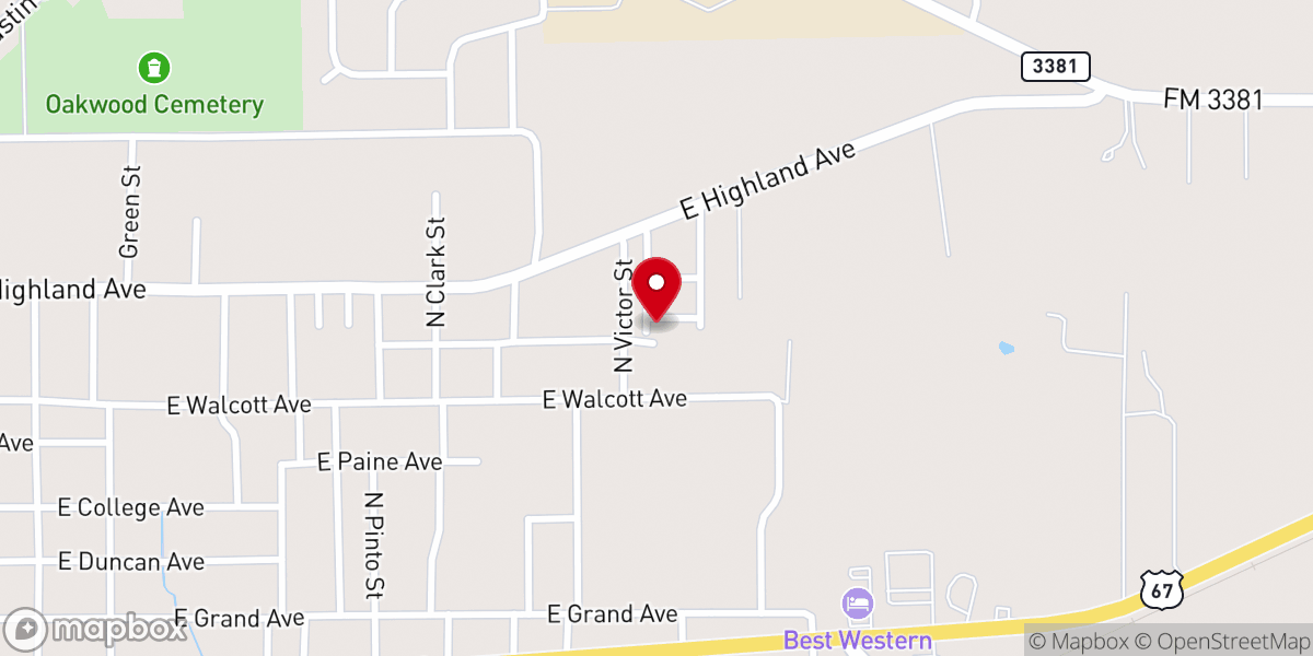 Map showing location of 300 cottonwood