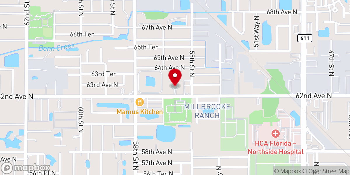 Map showing location of Christ the Cornerstone Church