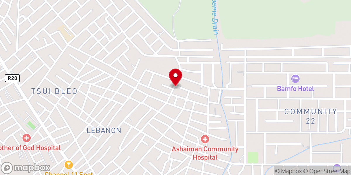 Map showing location of BETHEL FAMILY CHAPEL - FAMILY CATHEDRAL TEMA COMM. 22