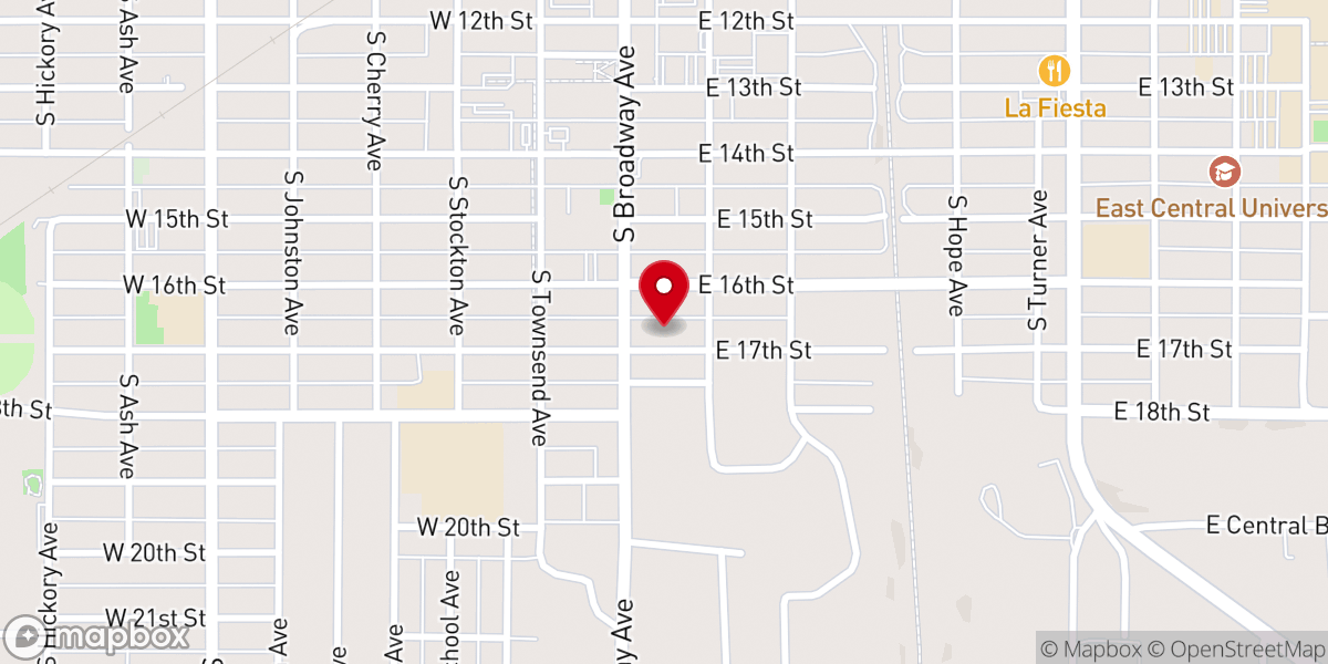 Map showing location of St Lukes Episcopal Church