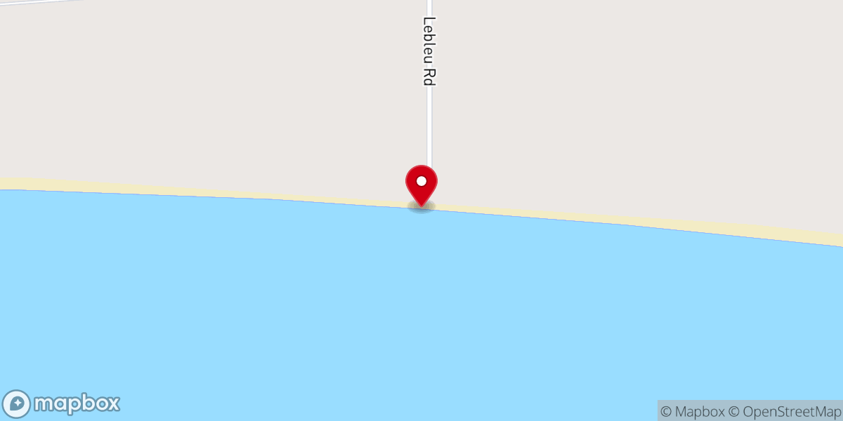 Map showing location of Cameron Beach