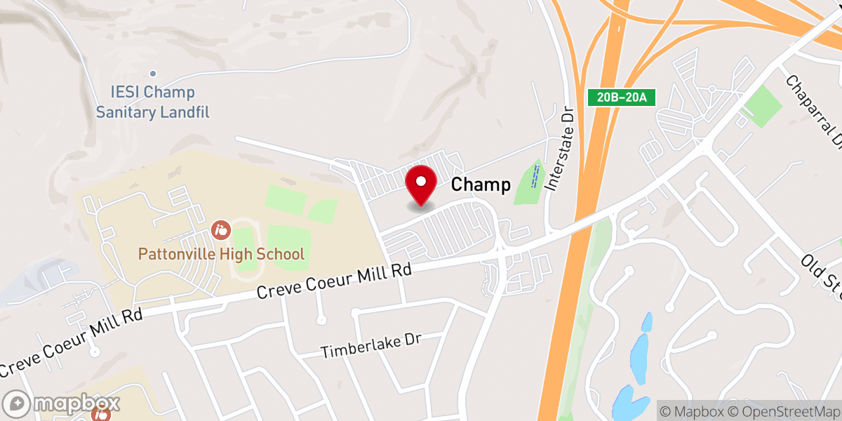 Map showing location of Grace Church of God in Christ