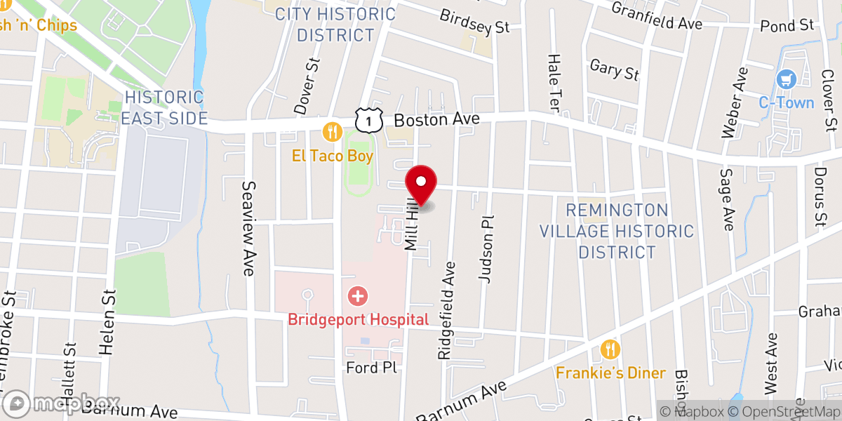 Map showing location of St John the Baptist Carpatho-Russian Orthodox Church
