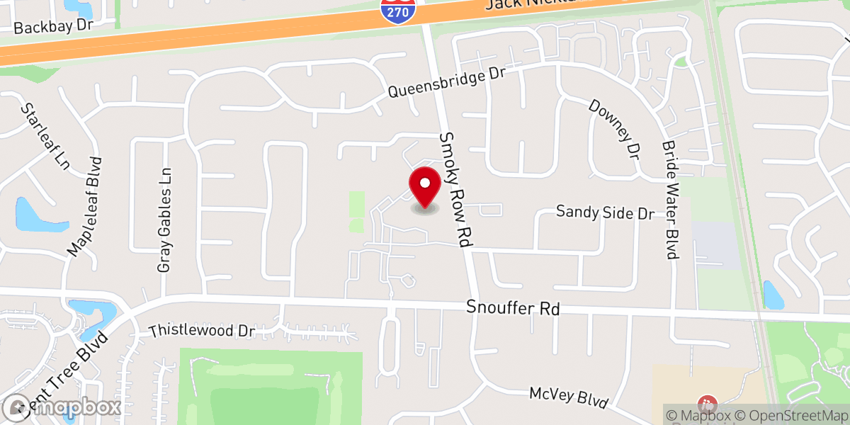 Map showing location of St. Peter Roman Catholic Church