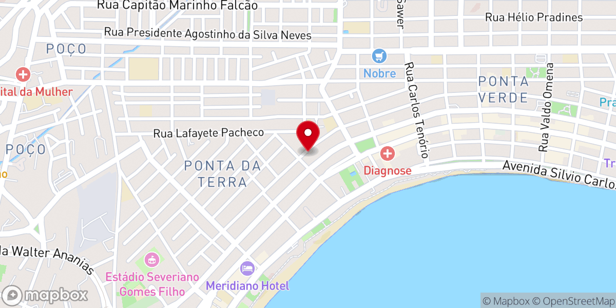 Map showing location of Igreja Evangélica O Poder da Fé Mcz