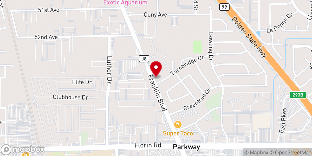 Map showing location of Sacramento Japanese United Methodist Church