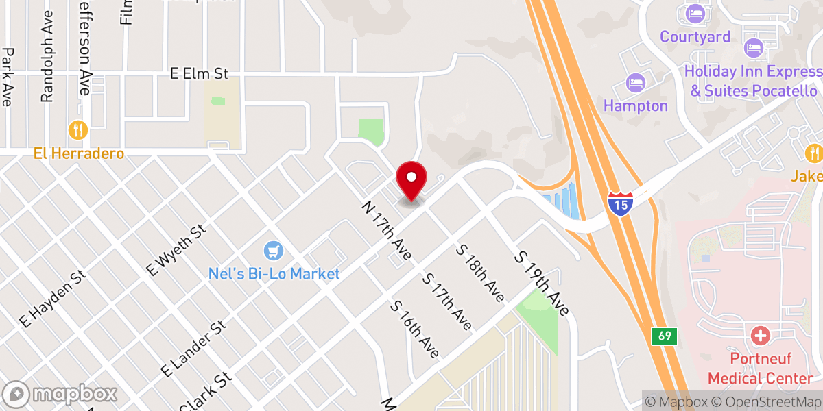 Map showing location of Evangelical Lutheran Church of the Good Shepherd