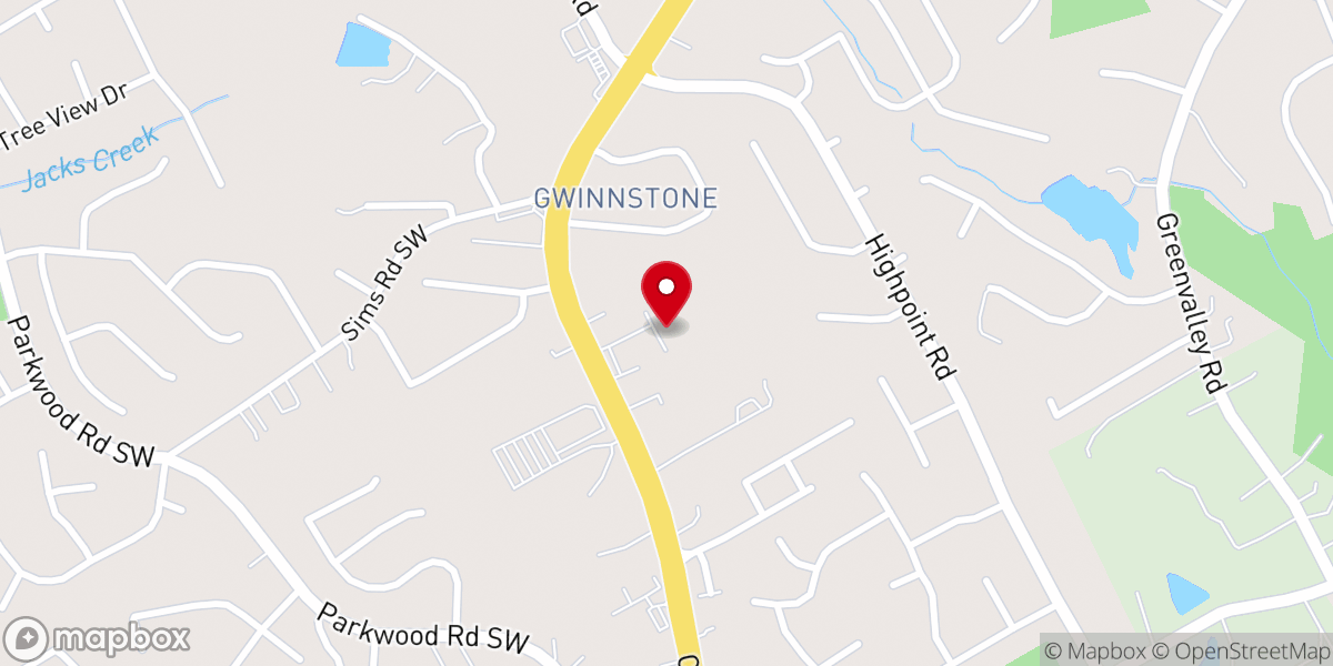 Map showing location of Snellville Seventh-day Adventist Church