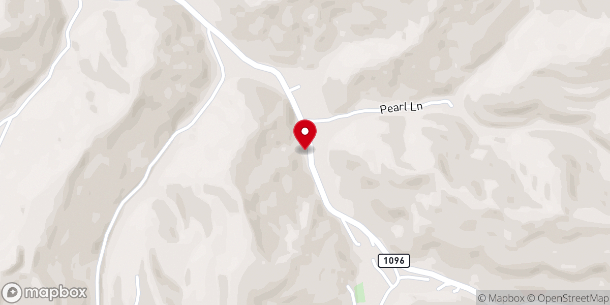 Map showing location of Big Creek Church (Big Creek Pentecostal Church)