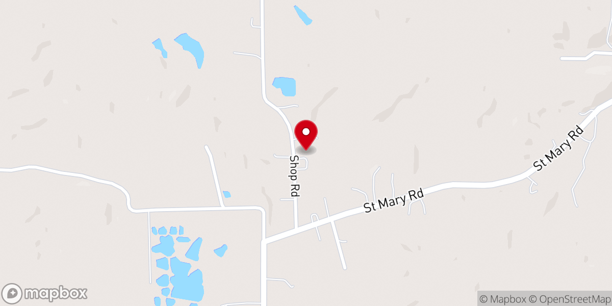 Map showing location of Oak Forest Church