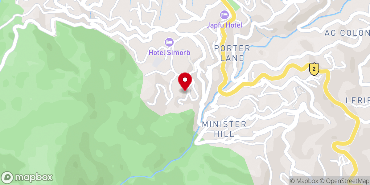 Map showing location of Sümi Baptist Church, Kohima – Ministers' Hill Fellowship