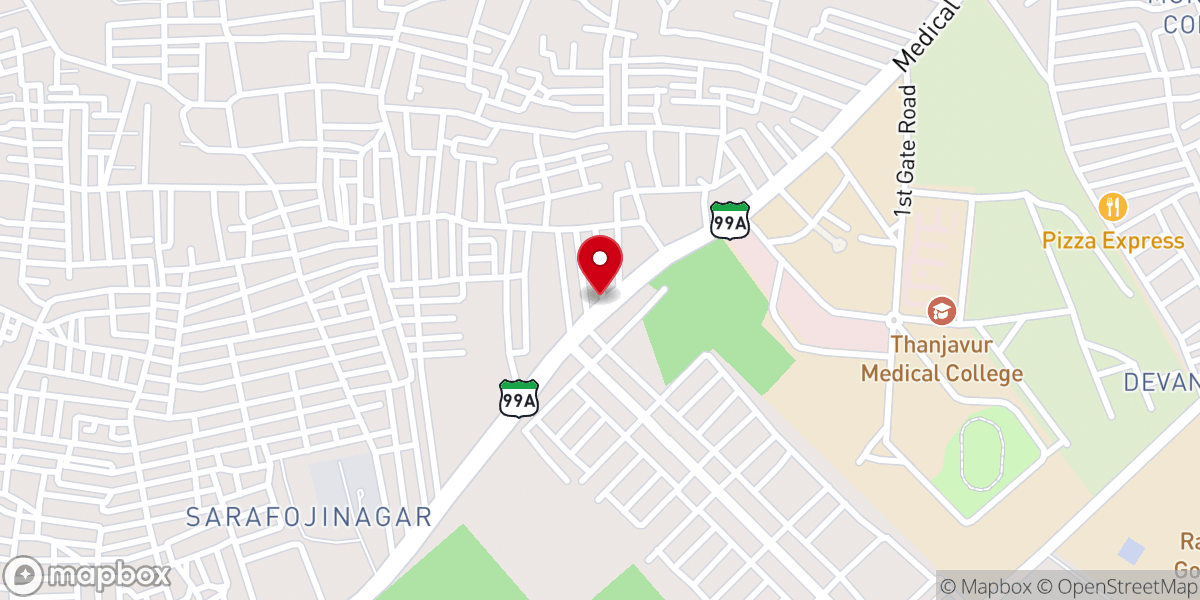 Map showing location of Anthoniyar Church