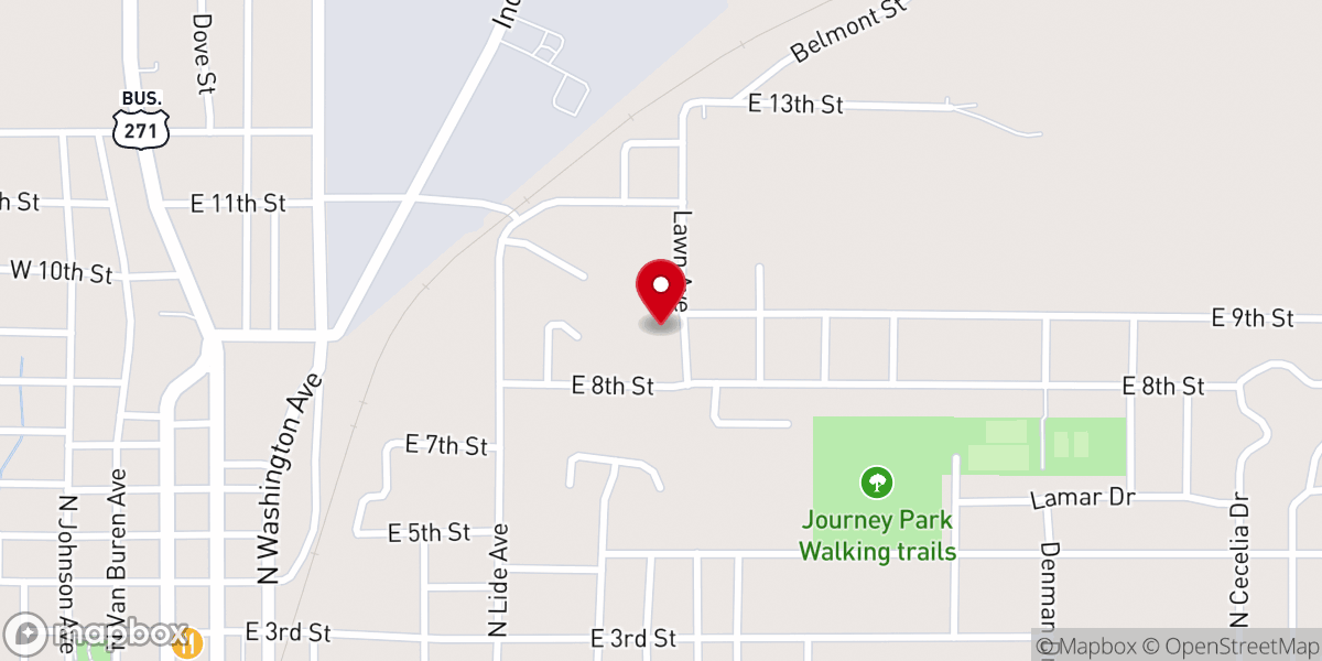Map showing location of St Matthews House of Worship