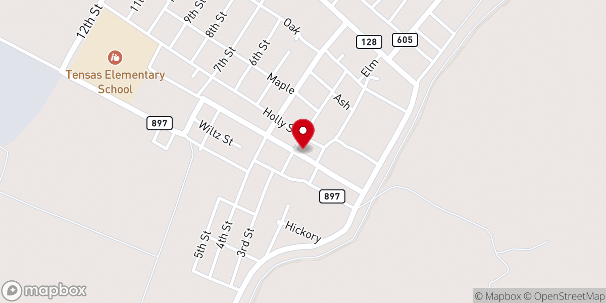 Map showing location of Tensas Parish Police Jury