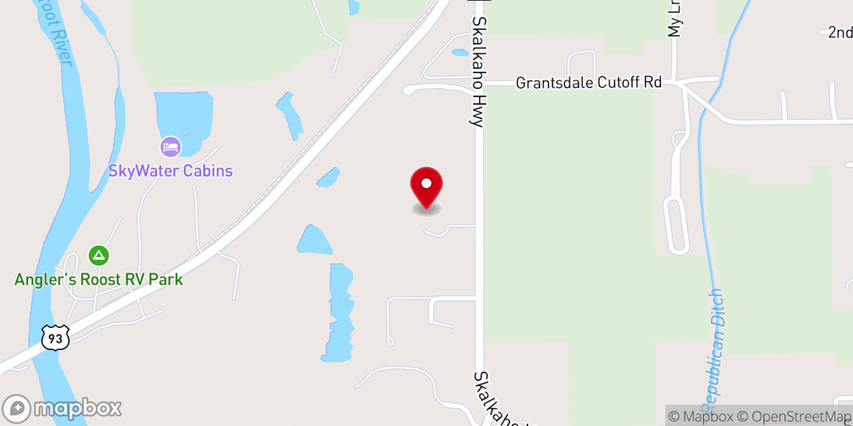Map showing location of Canyon View Church
