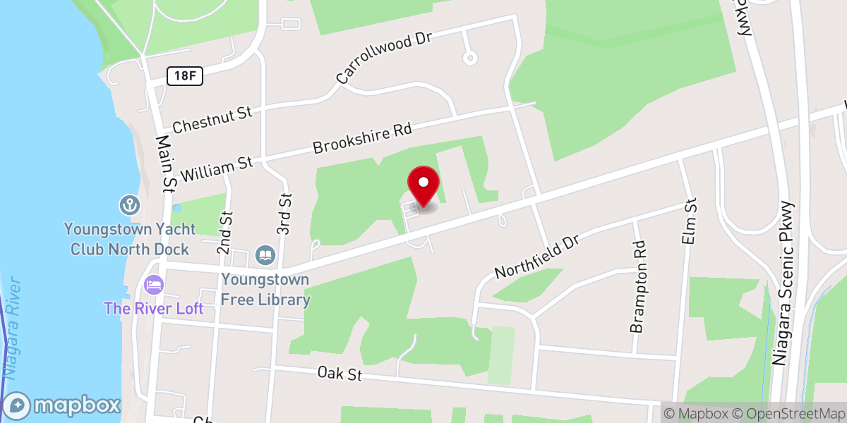 Map showing location of Meadowvale Lutheran
