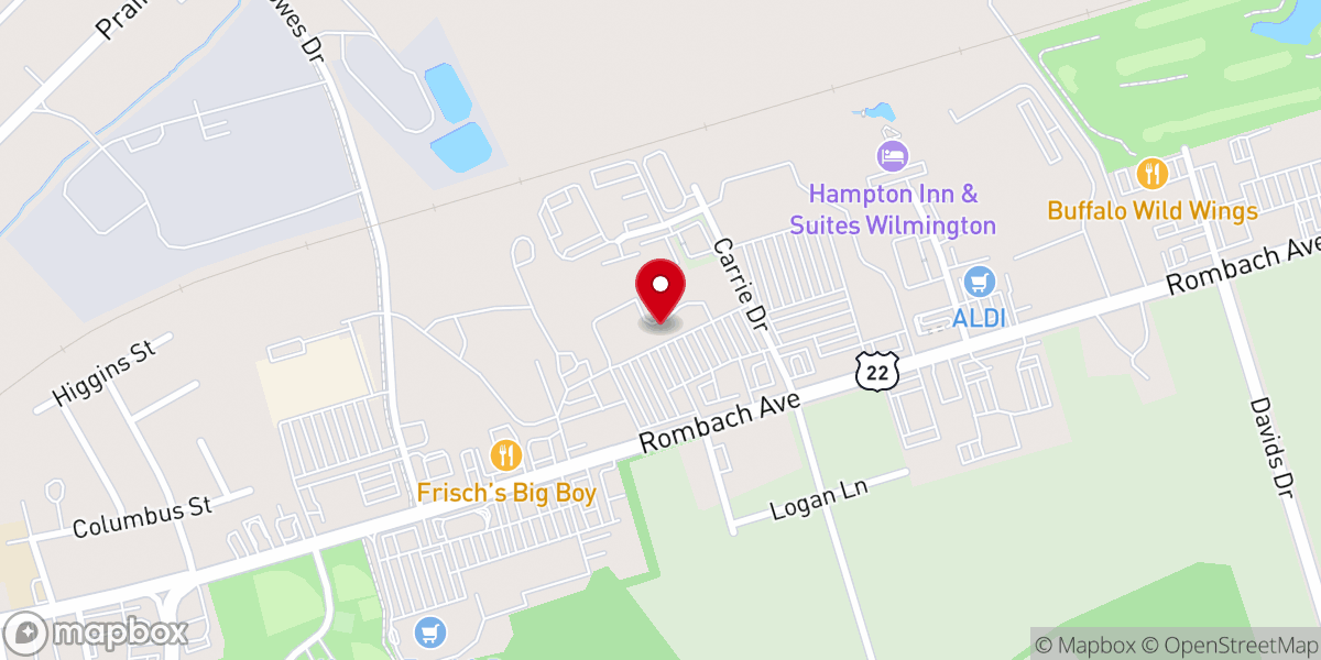 Map showing location of Rombach Center