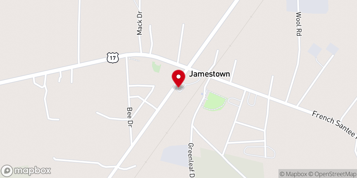 Map showing location of JAMESTOWN MUNICIPAL COMPLEX