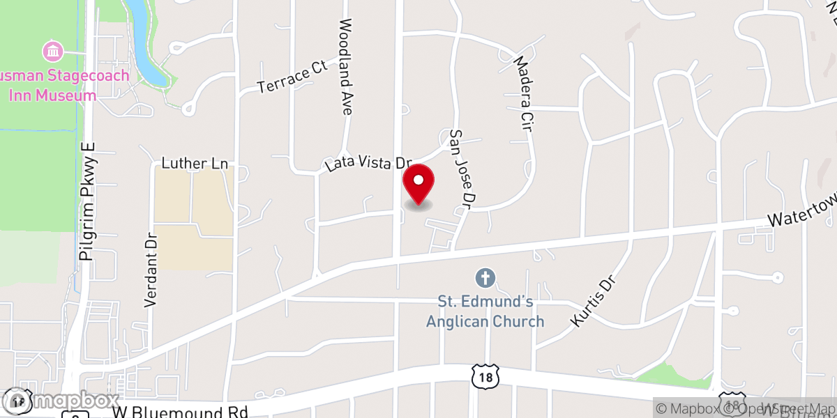 Map showing location of Community United Methodist Church