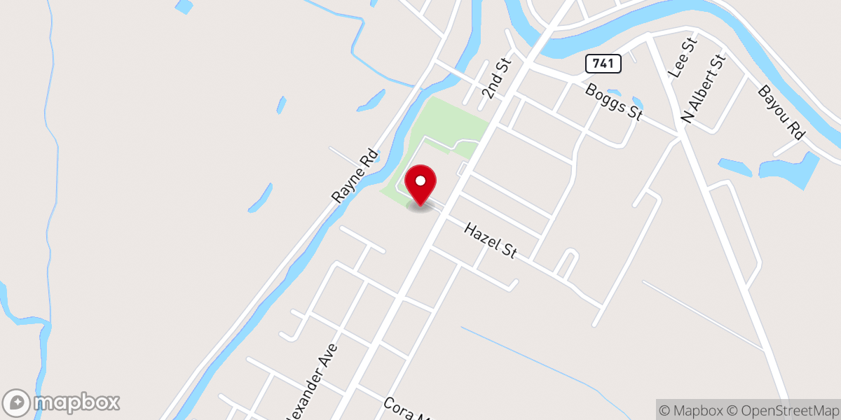 Map showing location of Sacred Heart Rectory