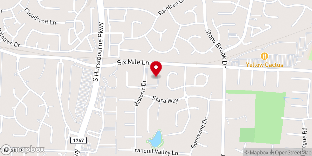 Map showing location of West Broadway Baptist Church
