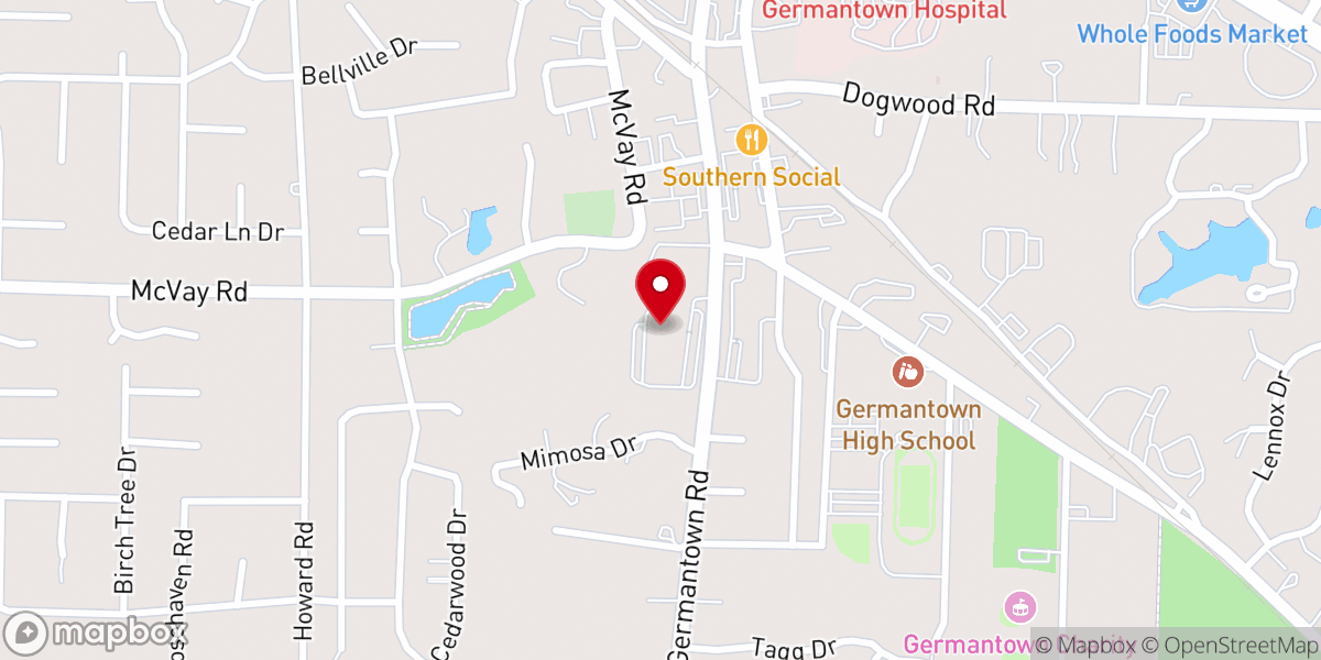 Map showing location of St. George's Episcopal Church and Preschool