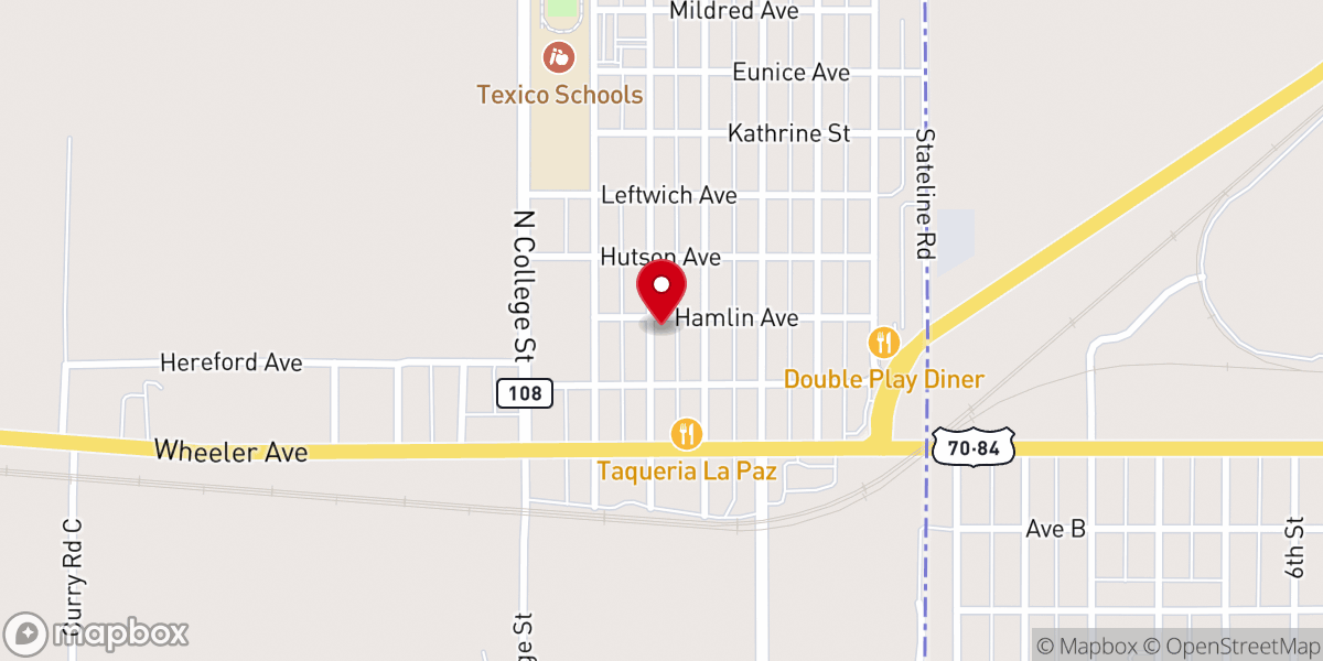 Map showing location of United Pentecostal Church