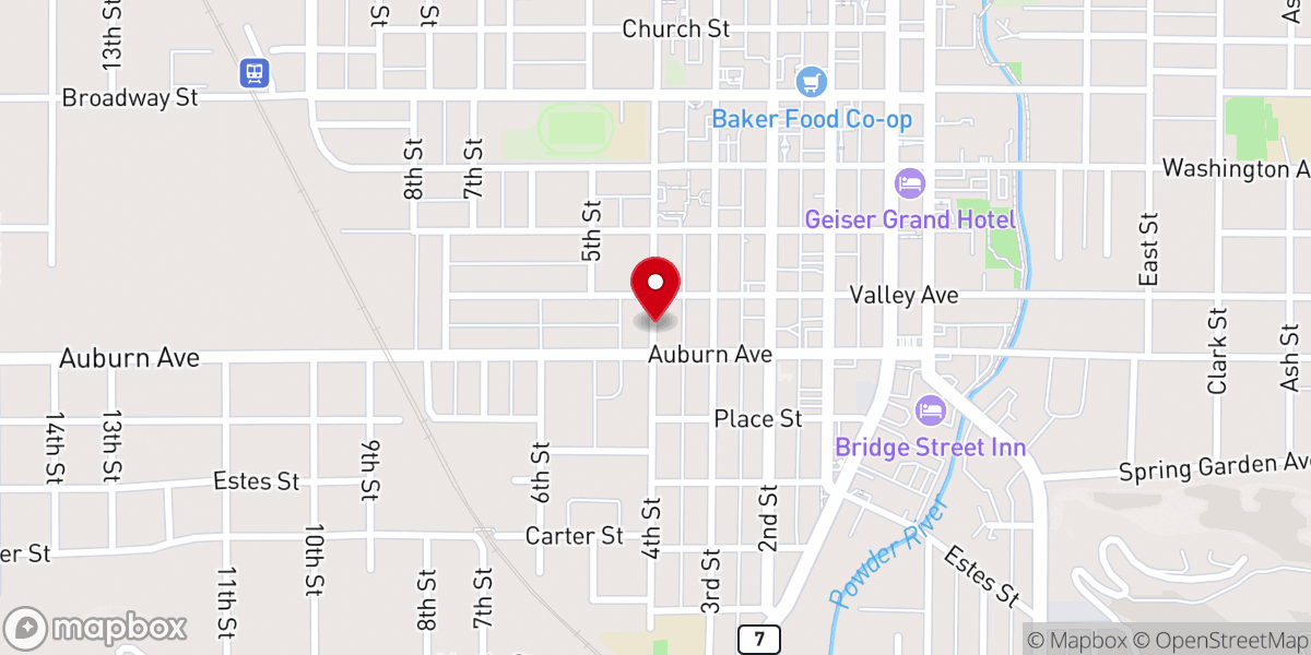 Map showing location of MALC Lutheran church