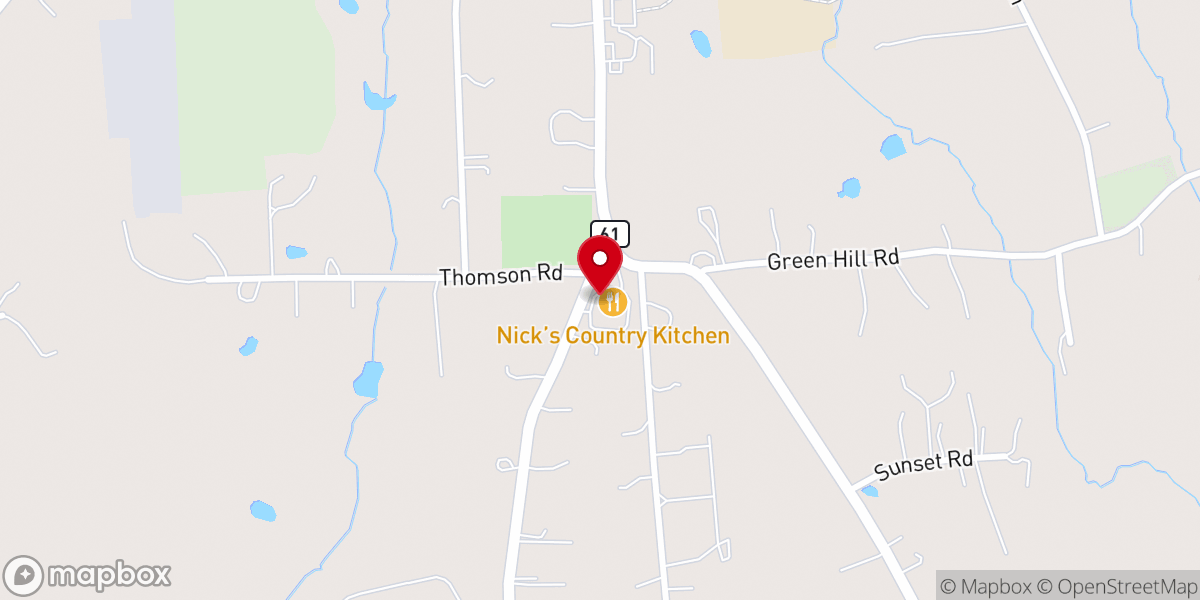 Map showing location of Litchfield Hills Church