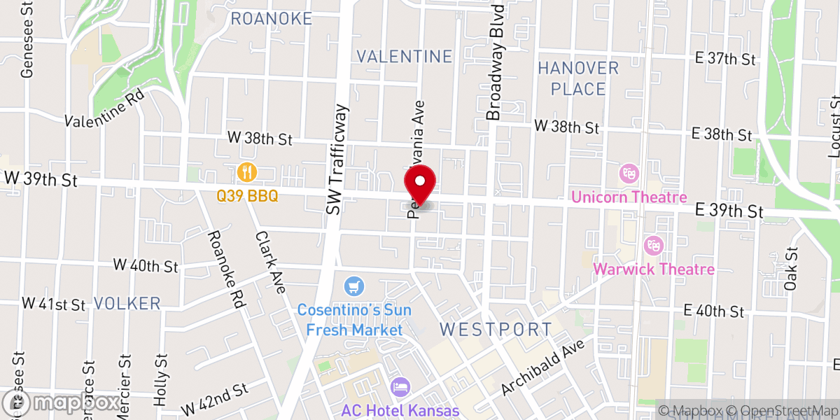 Map showing location of National Catholic Reporter Publishing Company