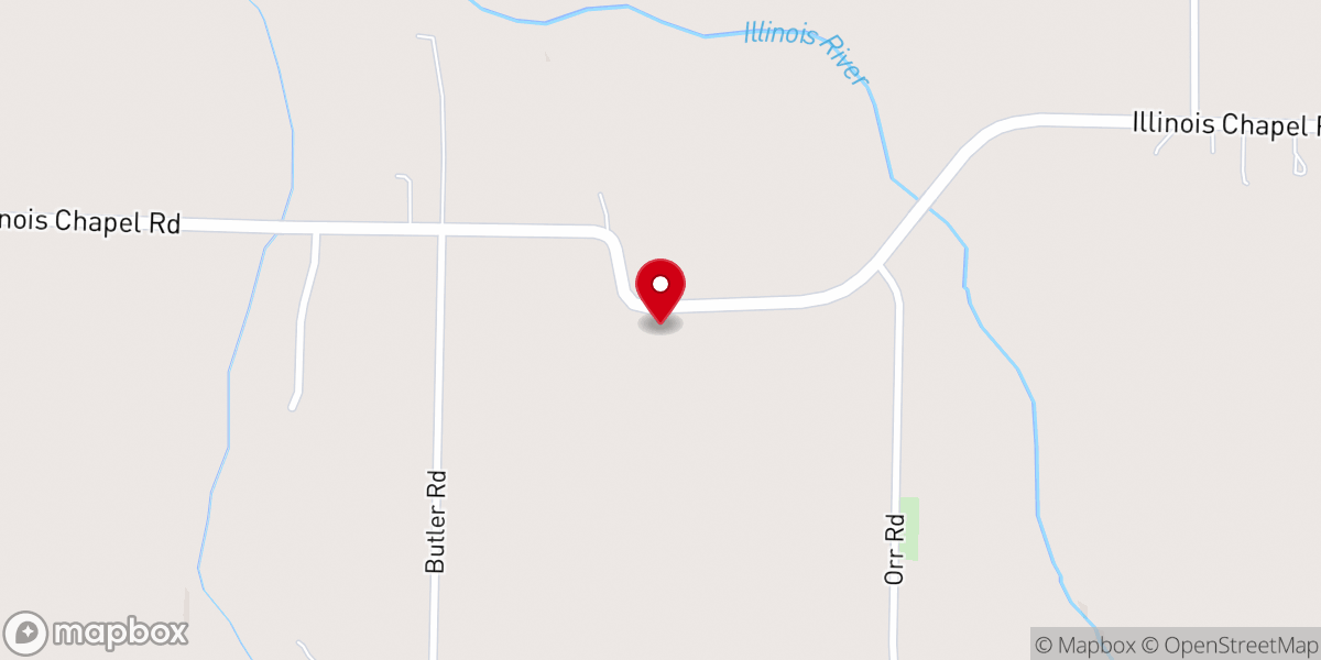 Map showing location of Illinois Chapel
